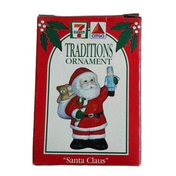 Citgo 7 Eleven Traditions Christmas Ornament, Santa Claus 1992 - Picture 1 of 4